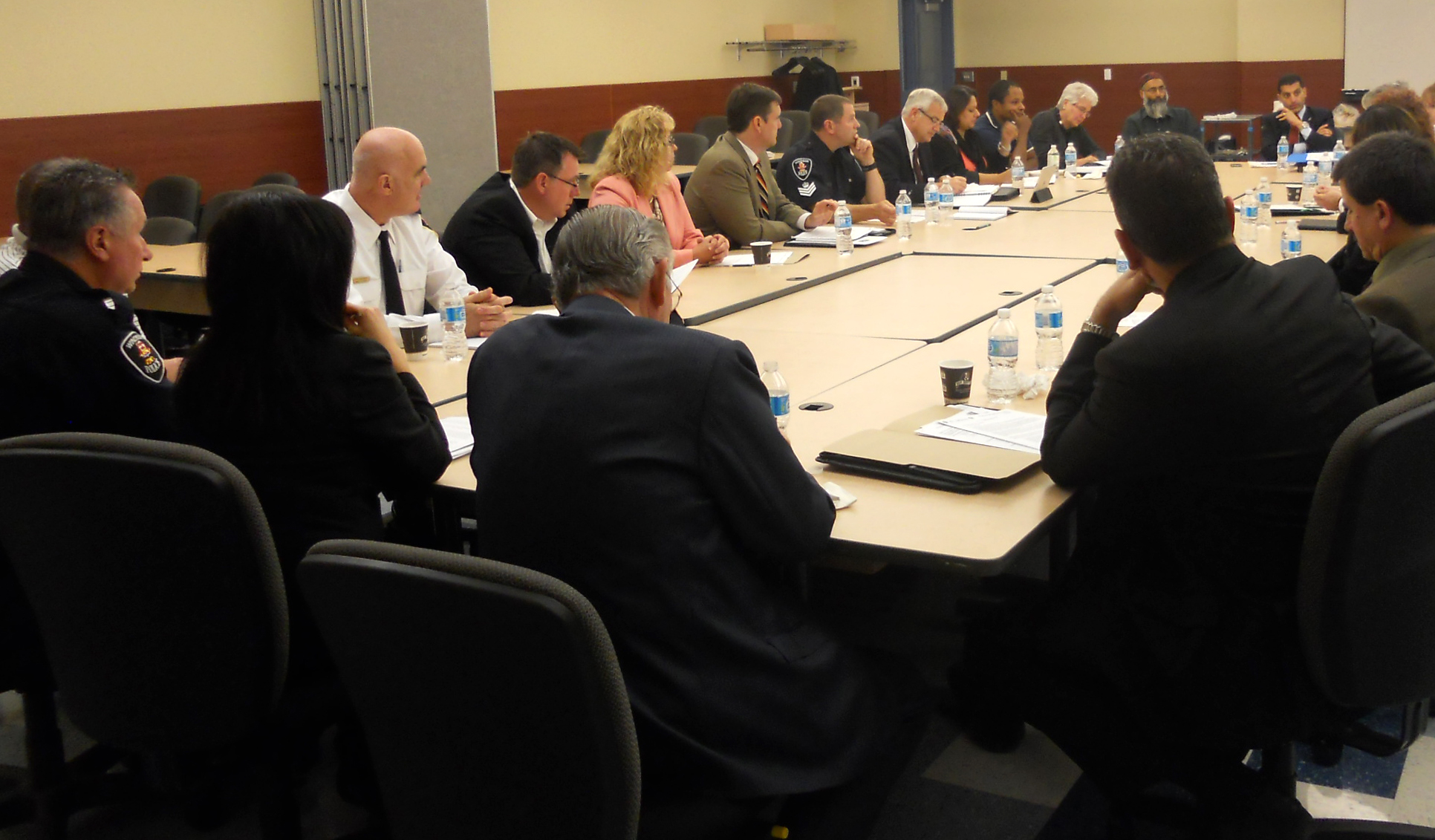 Picture of a police meeting